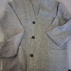 Jack & Jones Gray Cardigan Sweater